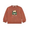 Roestkleurige sweater safari friends - Sweater desert red 